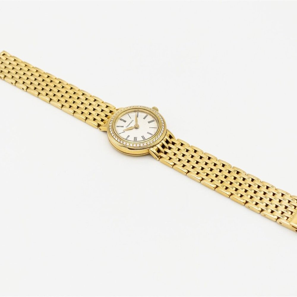 STUNNING! TIFFANY AND CO 18K 1 CT DIAMOND WATCH! - Picture 2 of 5
